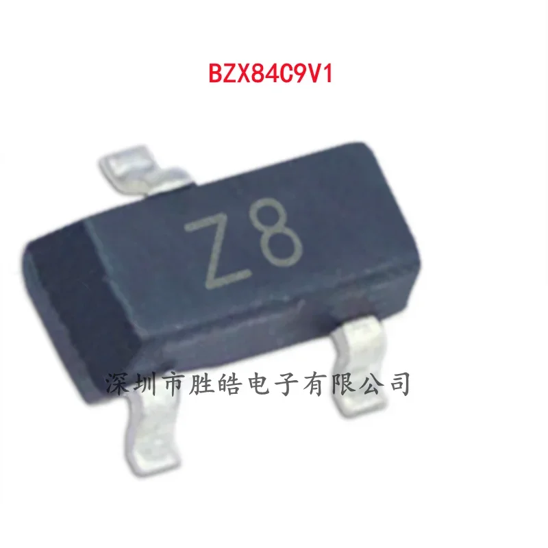 

(100PCS) NEW BZX84C9V1 Silk Print Z8 9.1V Voltage Regulator Diode SOT-23 BZX84C9V1 Integrated Circuit