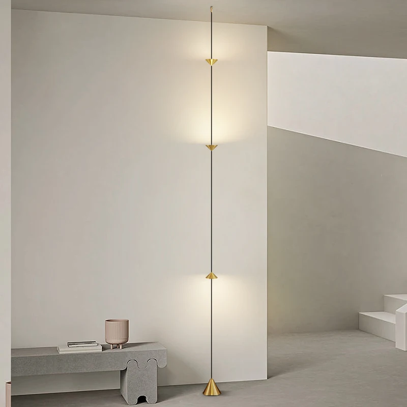 All-Copper Time Sandglass Floor Pendant Lamp For Living Room Sofa-Side Ambient Light Creative Minimalist Bedroom Bedside String
