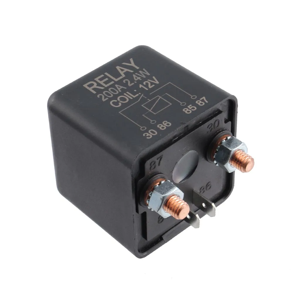 Auto Car Start Relay 12V 200A 2.4W Heavy High Current for Automobile Truck Electronic Control Device Accessory