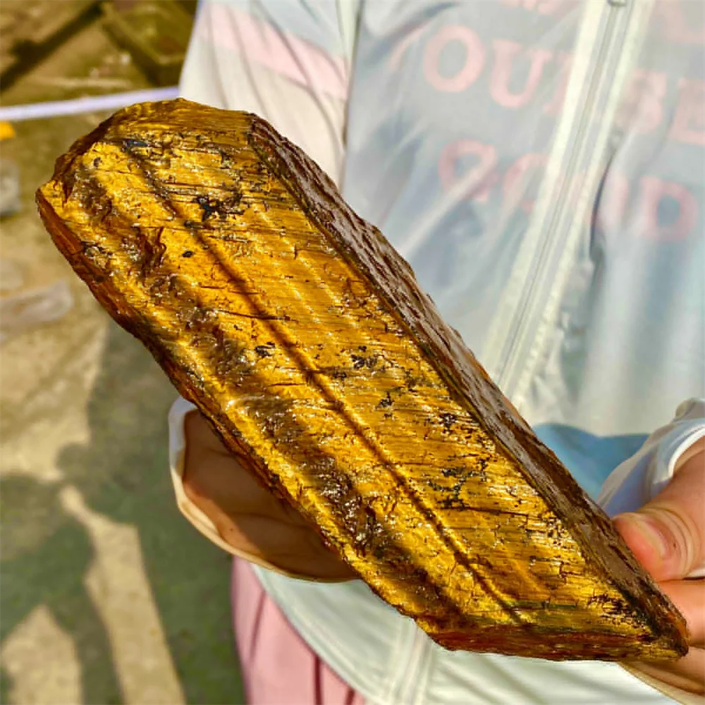 Natural Tiger Eye Stone Crystal Energy Reiki Healing Room Office Aquarium decor