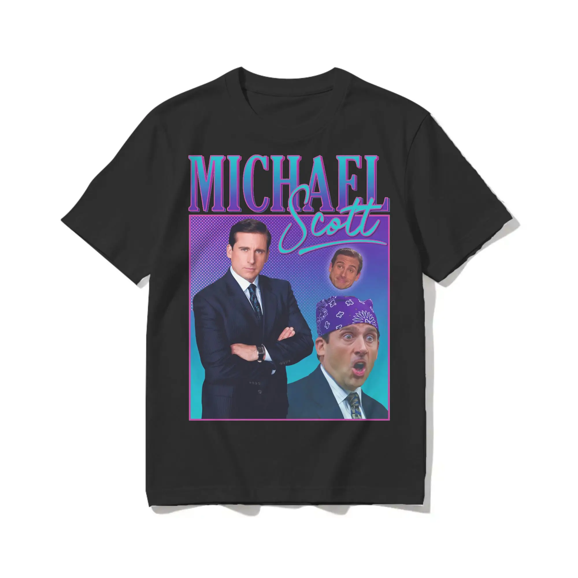 Men Women's T-Shirts Michael Scott Homage the Office 100% Cotton Tees Short Sleeve  T Shirts Crewneck Clothes Birthday Gift