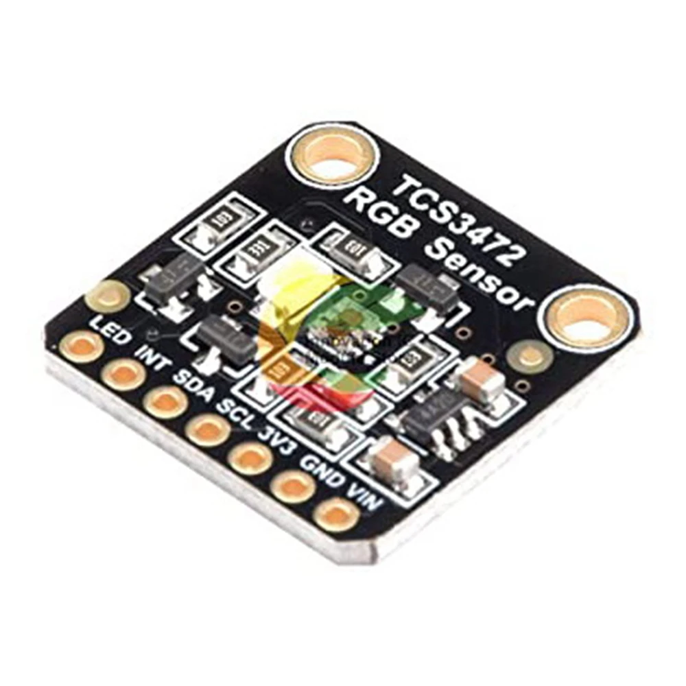 TCS-34725 RGB Light Color Sensor Color Identification Module RGB Color Sensor with IR Filter and White LED for Arduino