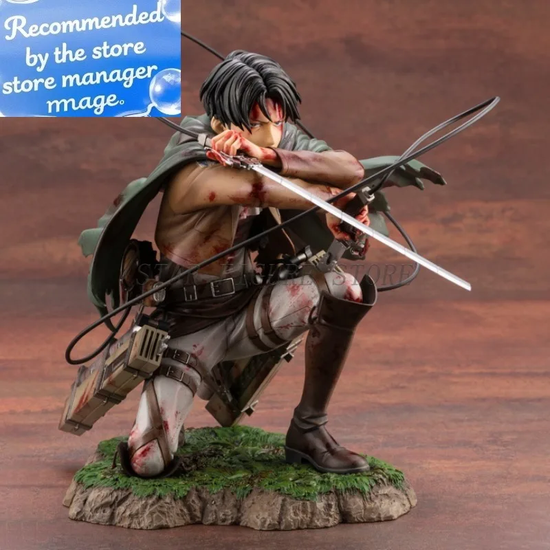 

Фигурка «Атака Титанов», фигурка Леви Акермана, 18 см, коллекция, статуя Shingeki no Kyojin, боевая повреждение, модель Rivaille, игрушки