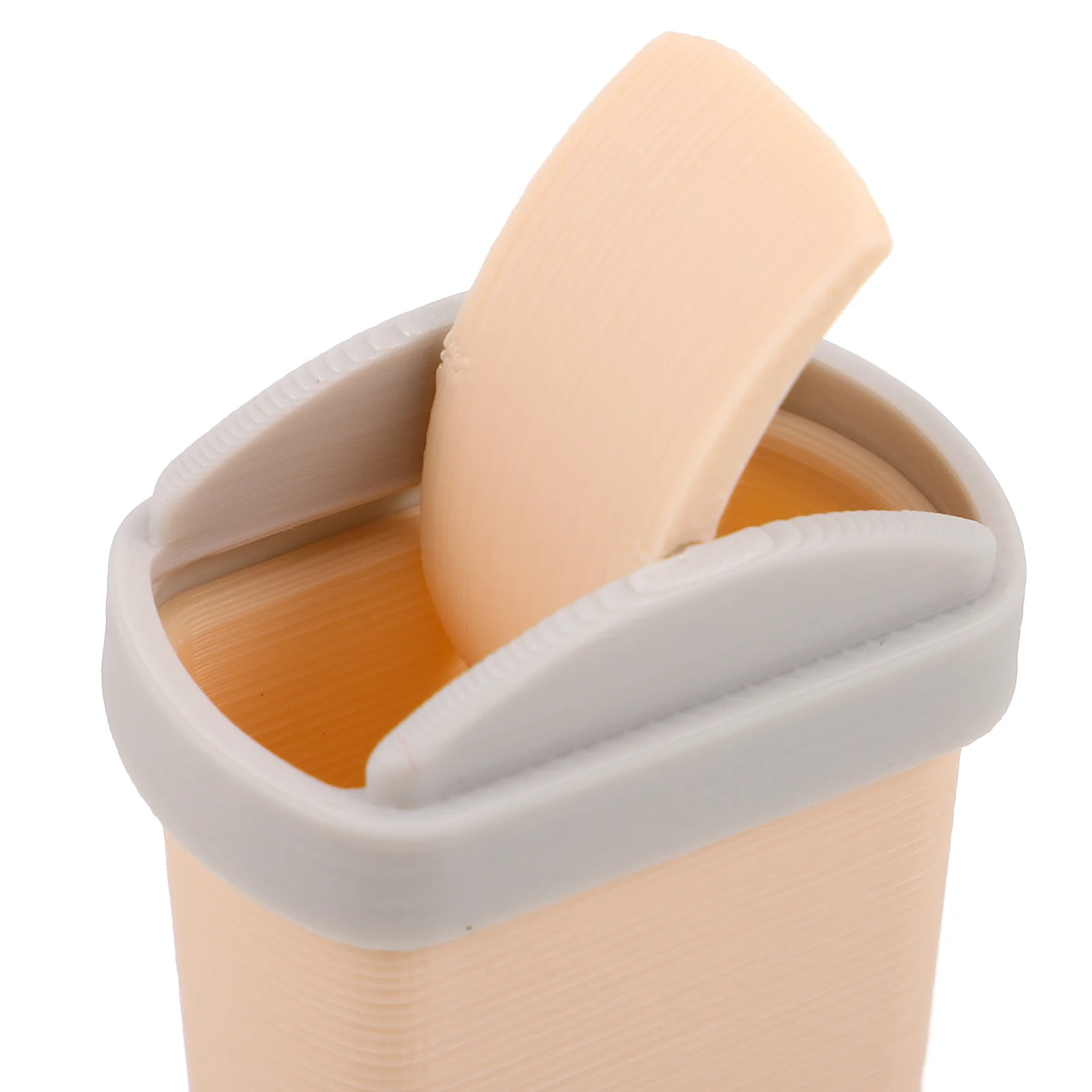 2 pezzi mini bidone della spazzatura coperchio oscillante in plastica robusta scala 1:12 piccolo bidone della spazzatura mobili per casa delle bambole decorazione del desktop