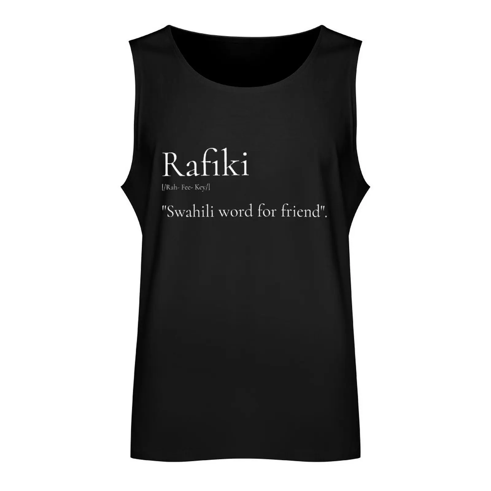 Rafiki Tank Top Vest male Gym t-shirt man T-shirt sports