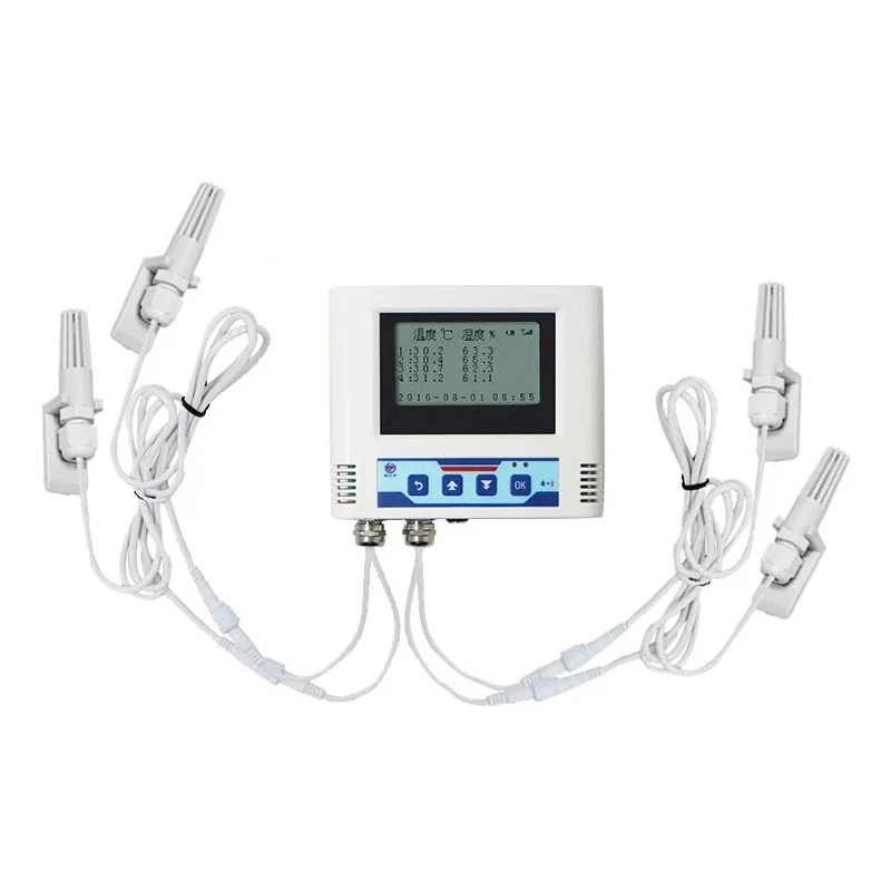 Sensor de temperatura y humedad con pantalla lcd remota multisondas wifi Industrial