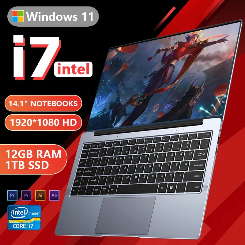 2024 New Intel Core i7 Laptop 14.1