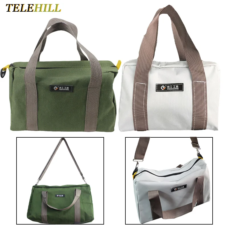Tool Storage Bag Multi-function Canvas Waterproof Portable/Shoulder Bag Oxford Cloth Tool Pouch Wrenches Screwdrivers Carry Bag