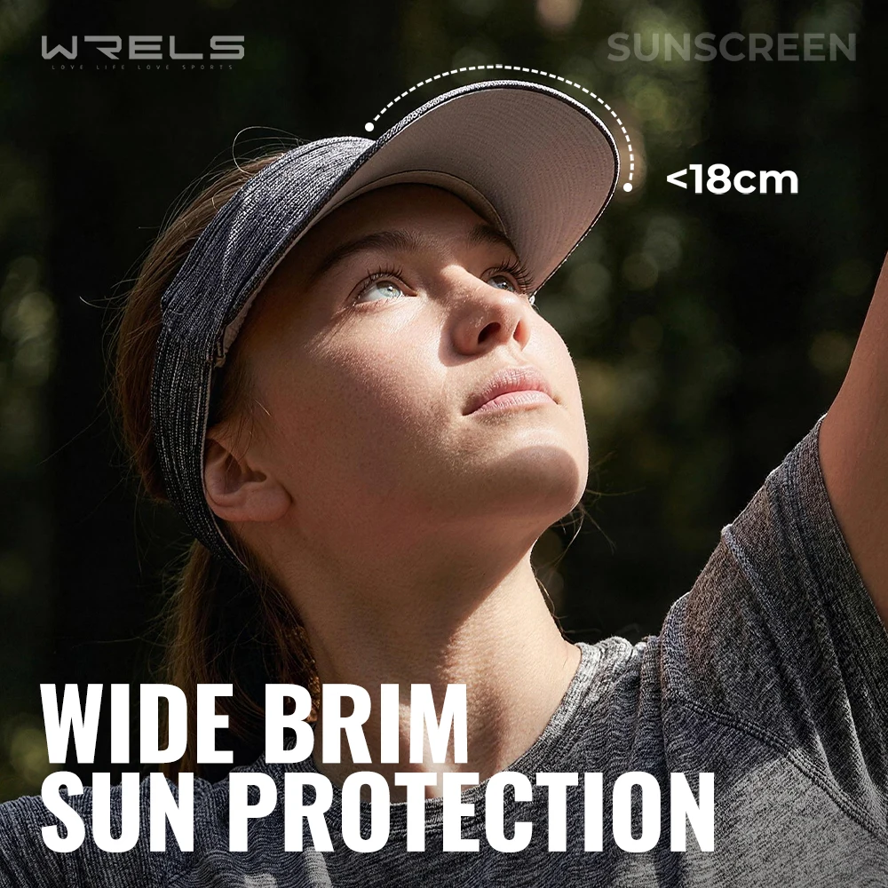 WRELS Sports Sun Visor Hats Br - Running Cap Lightweight ulasan dan harga