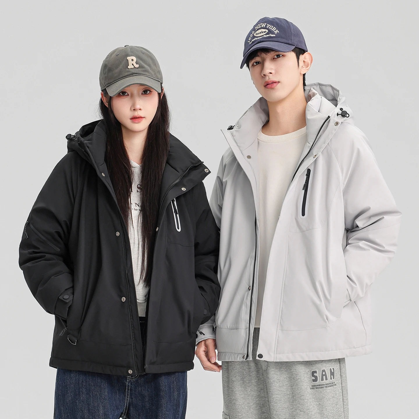 Couples Winter Outdoor Running Windproof Breathable Warm 90% Down Jacket Comfortable Fashionable and Trendy Outerwear