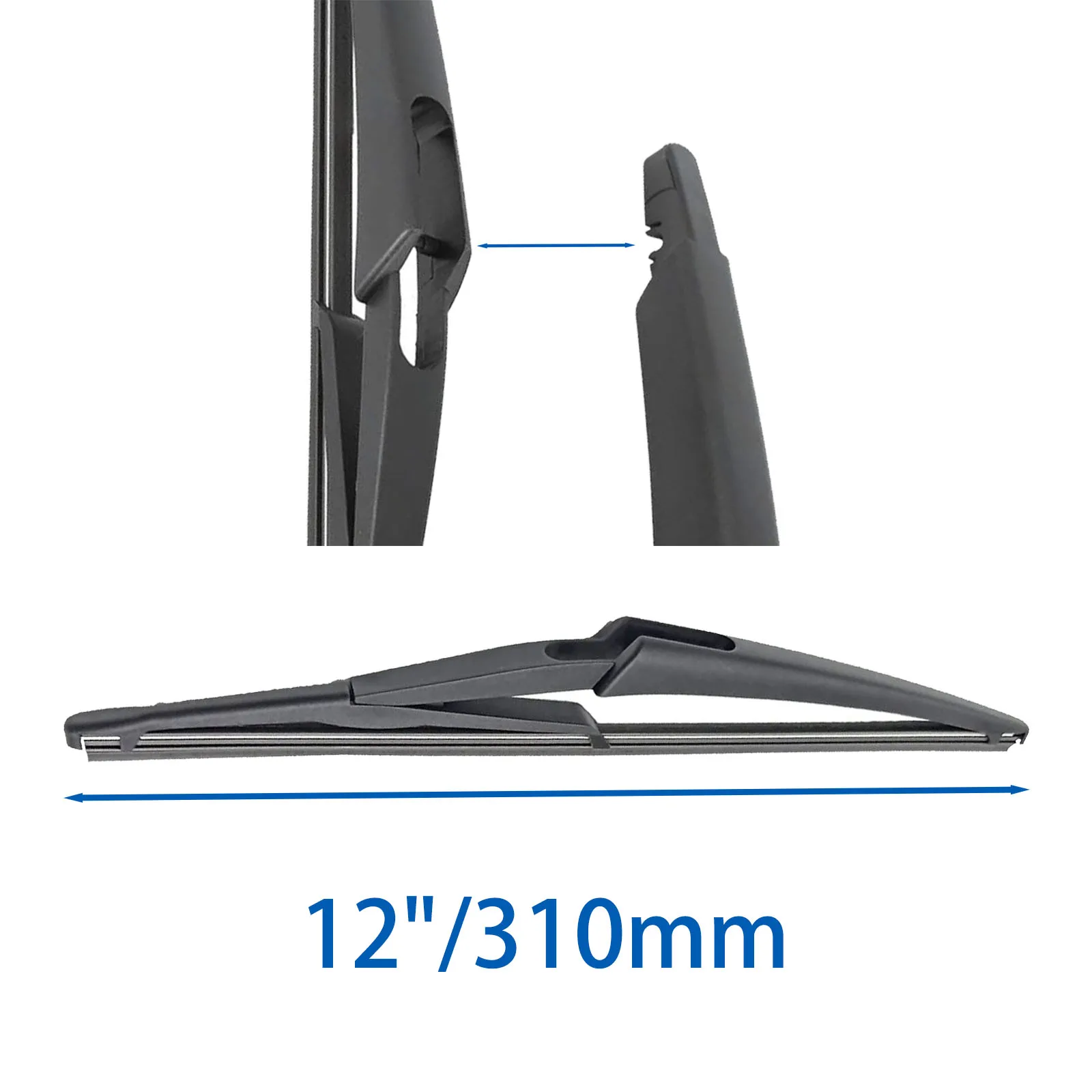 12" For Renault Dacia Duster MK2 HM 2017-2023 Rear Windshield Wiper Blade Windscreen Tailgate Window Wipers Accessories - view 2