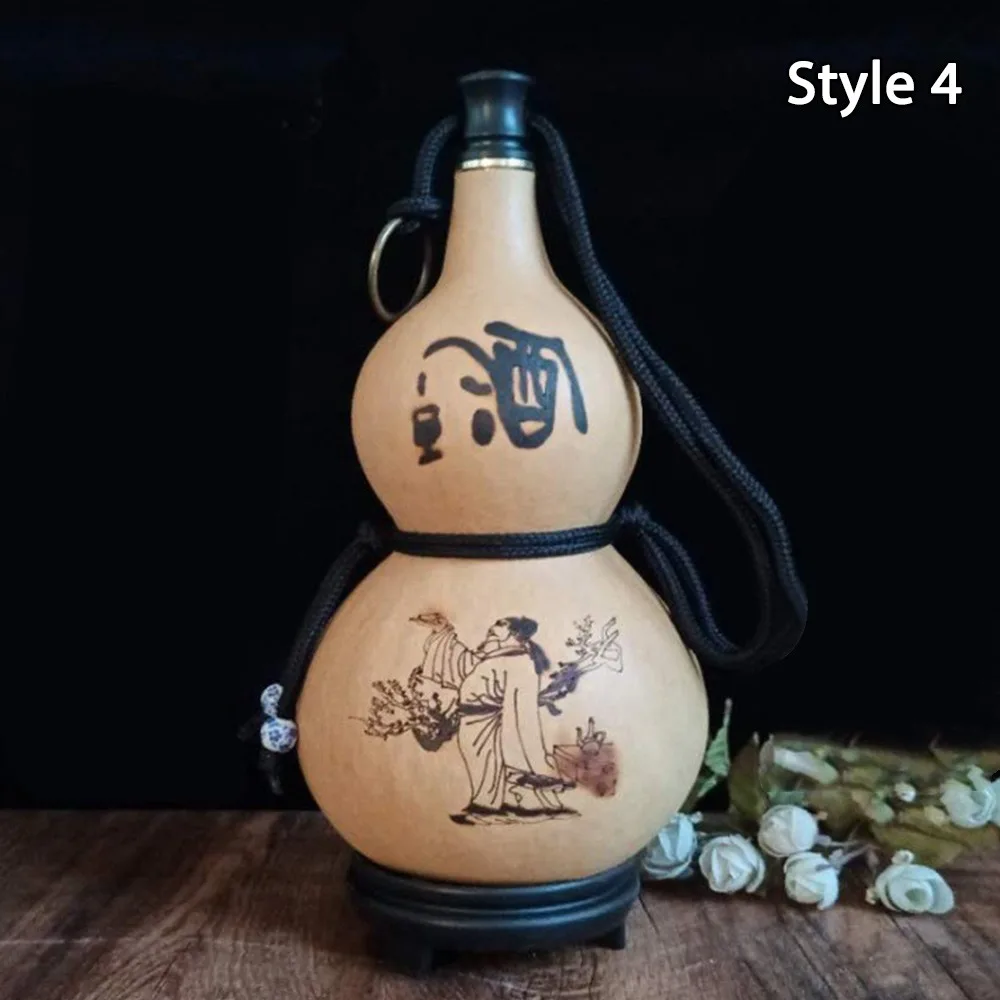 New Chinese Retro Gourd Water Bottle 500ML Durable Wine Bottle