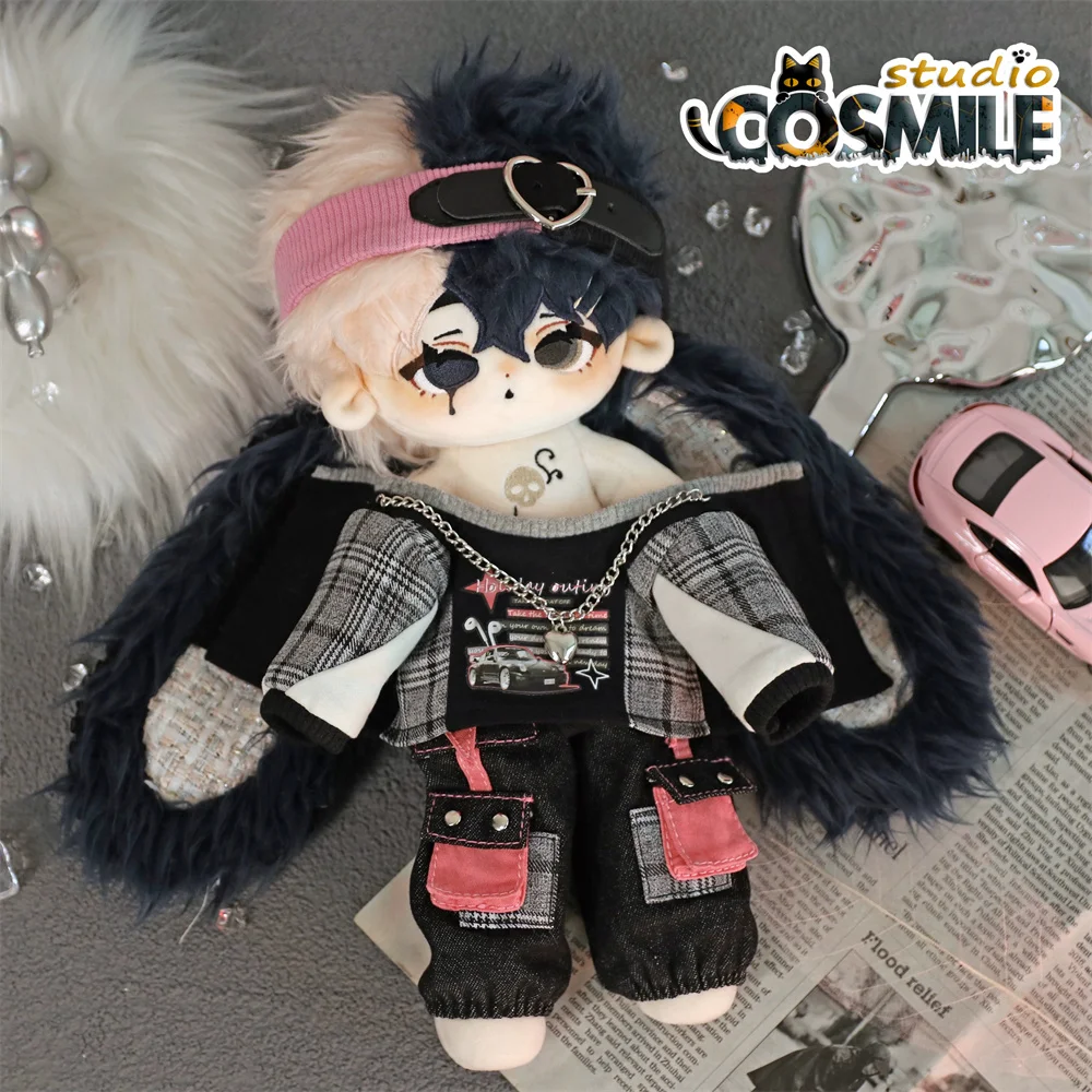 

No Attributes Star Idol Street Dance Punk Pants Fashion Cool Guy for 30cm Plush Doll Stuffed Clothes Plushie Clothing DQR Nov