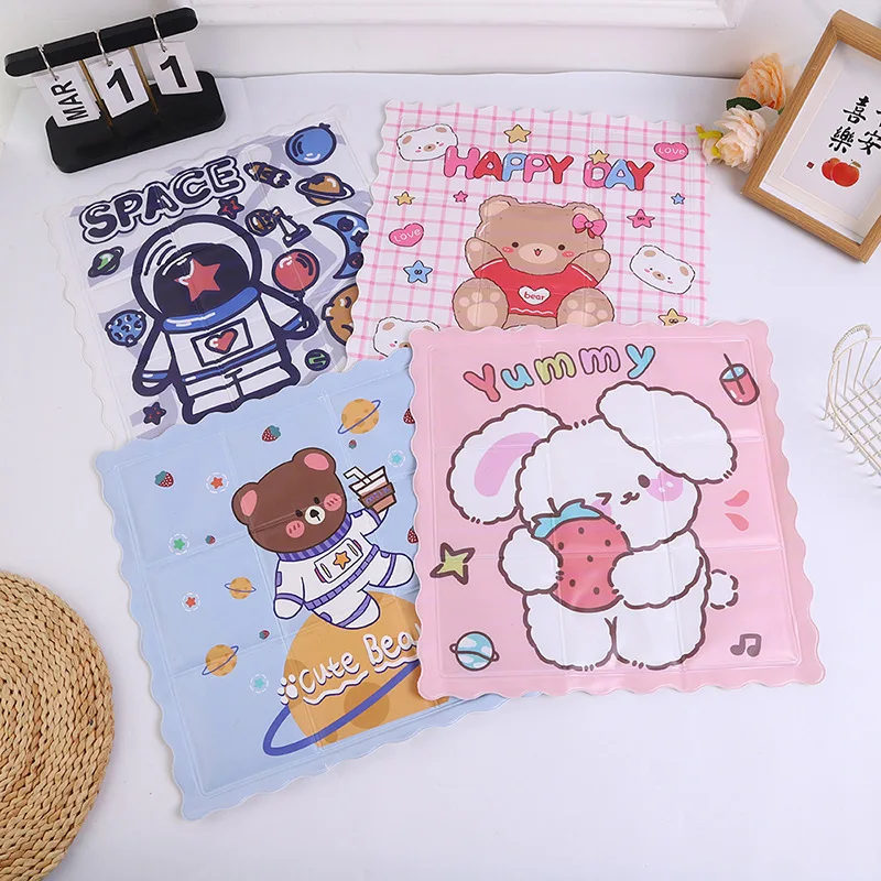 Summer Cartoon Cooling Cushion Office Pet Car Heat Dissipation Cooling Pad Student Cooling Gel PVC Pad