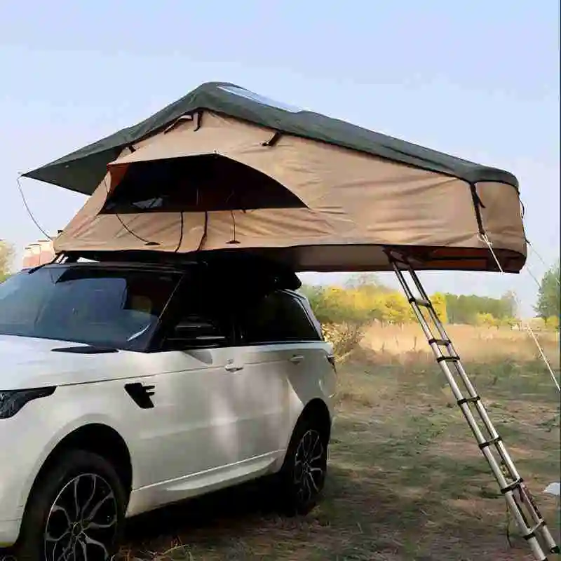 4 Person Soft Shell Roof Top Tent Double Layer Instant Pop Up Automatic Open 3000mm Waterproof Durable Comfortable