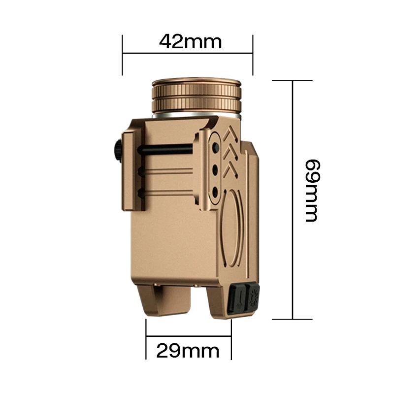 Imagem -04 - Lumen Lanterna Tática para Gun Verde Laser Sight para Pistola Airsoft Pistola Led Light Picatinny Laser para Glock 19 Acessório 1000