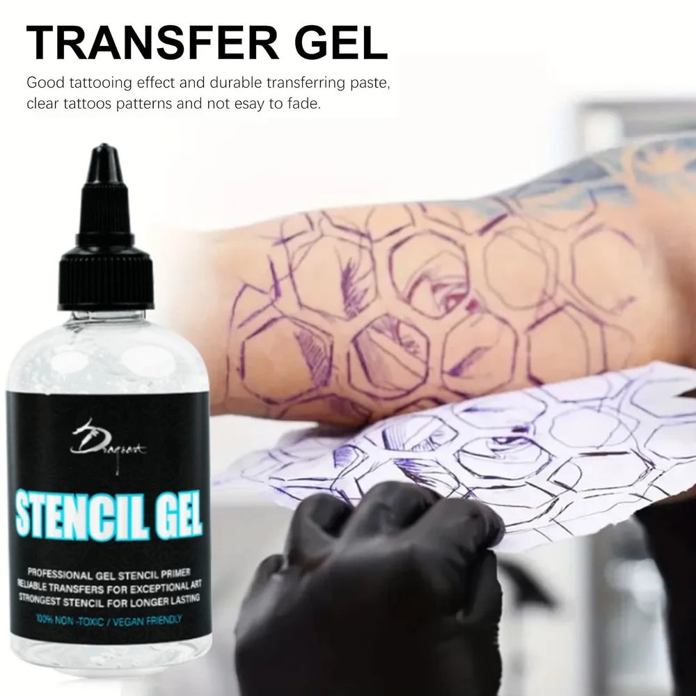 جل استنسل الوشم 1/4/8 أونصة لنقل الناسخة الحرارية - لوازم الوشم المحمولة والخفيفة وسهلة الاستخدام للفنانين/المتحمسين #3