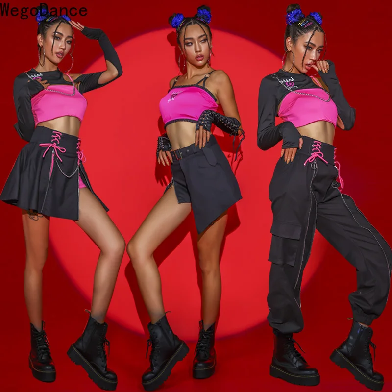 

New Arrival Sale Women's Jazz Dance Outfit Bar & Club Performance Wear K-Pop Hip Hop Costume with Practice Clothing for Women