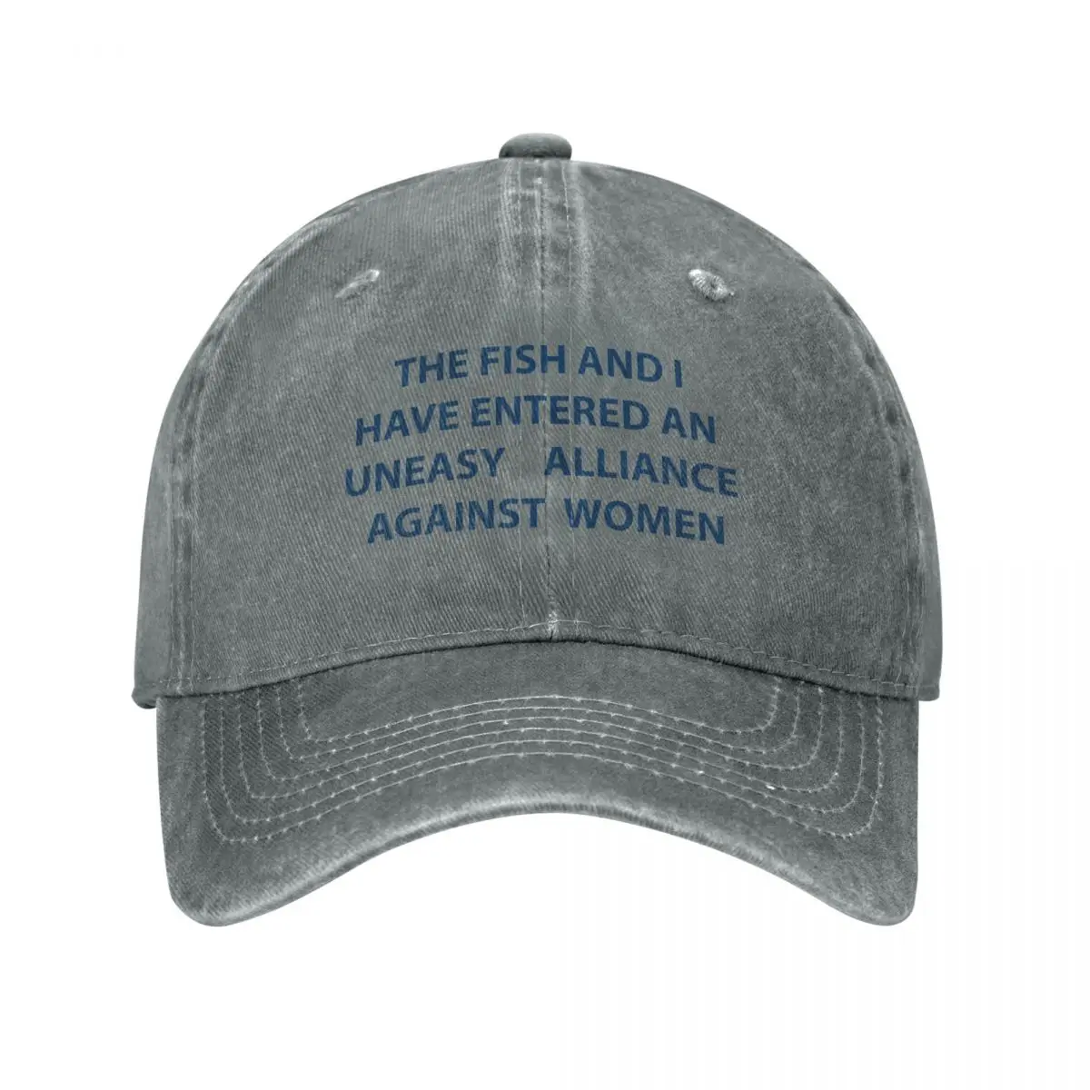 The fish and I Fish fears me Woman fears me Baseball Cap Streetwear hard hat Golf Hat Hat Man For The Sun Girl Men's