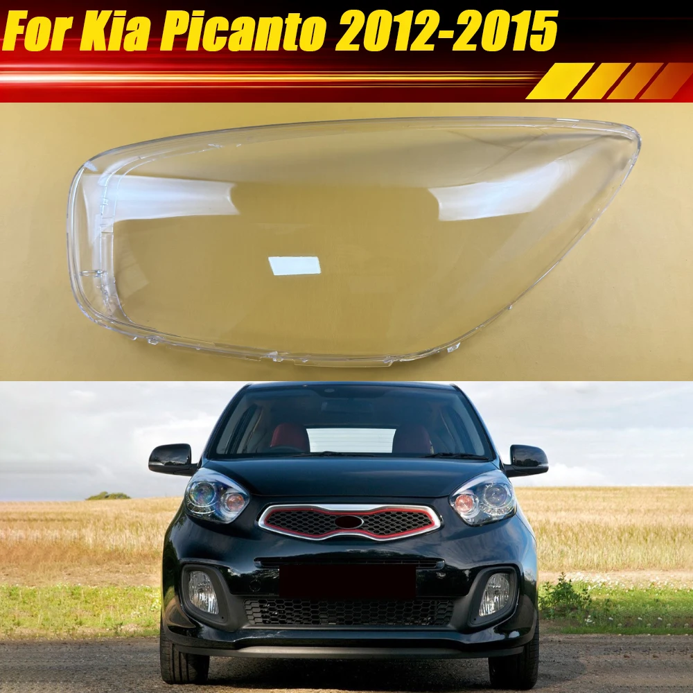 

For Kia Picanto 2012-2015 Car Headlight Housing Lamp Headlamp Lens Car Replacement Auto Shell Cover Front Lampshade Lampcover