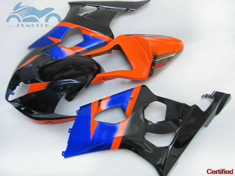 

New Fairing kits for SUZUKI K3 GSX R1000 2003 2004 ABS motorcycle fairings kit GSXR1000 03 04 blue orange parts