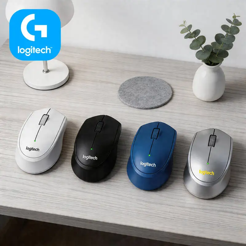 

Беспроводная эргономичная мышь Logitech M330 с бесшумным кликом, 2.4G USB-приемник, плавное и точное управление для офиса, ПК, ноутбука, Mac, рабочего стола