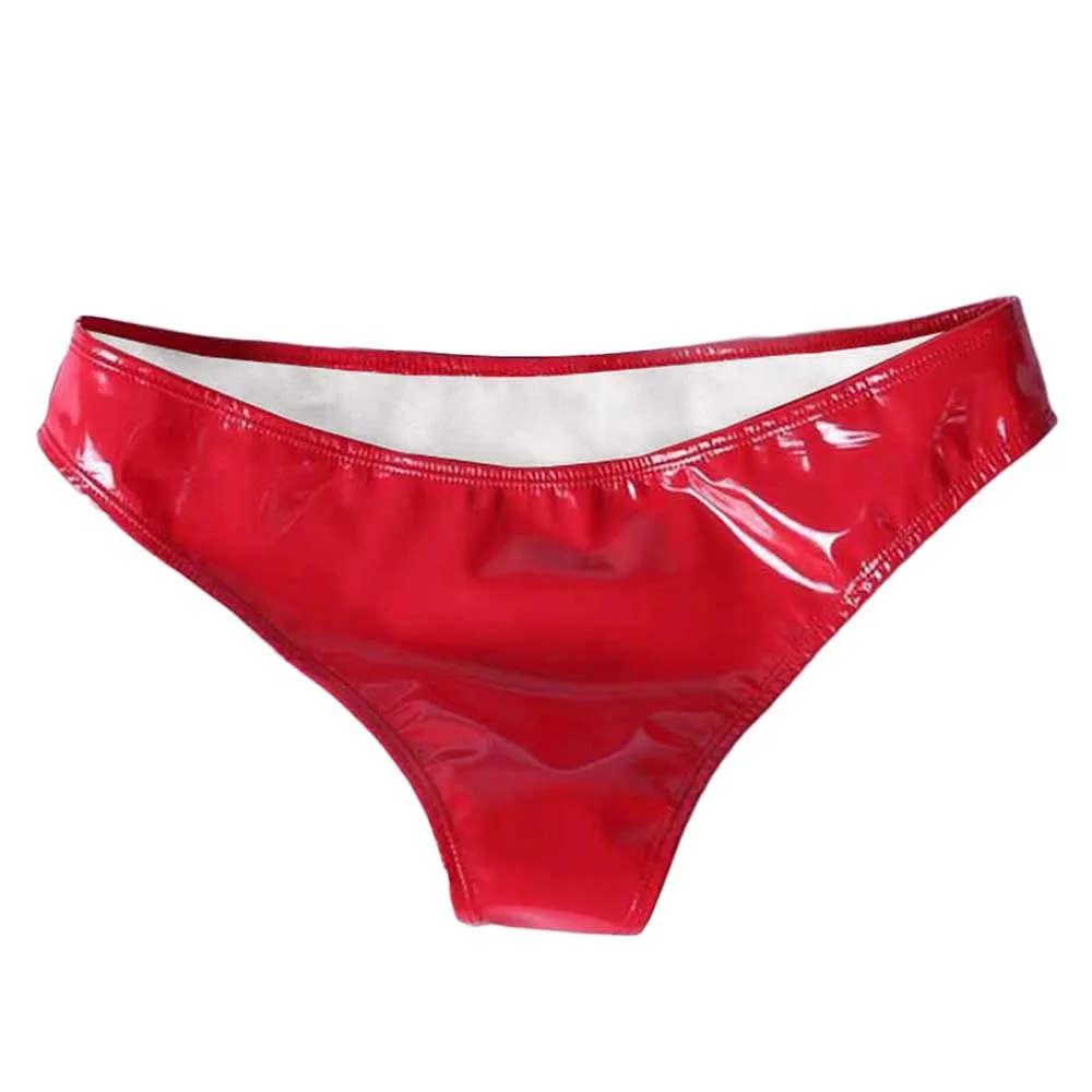 Hot New Sale 1pc Comfortable Brief Panties Underwear Sexy Shiny Clubwear Intimates Lady M~XL Thong Women 4 color