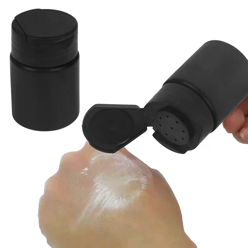 70ml Flip Cover Talcum Powder Bottle Refillable Cosmetic Powder Dispenser Plastic Powder Container Empty Pots Bottles