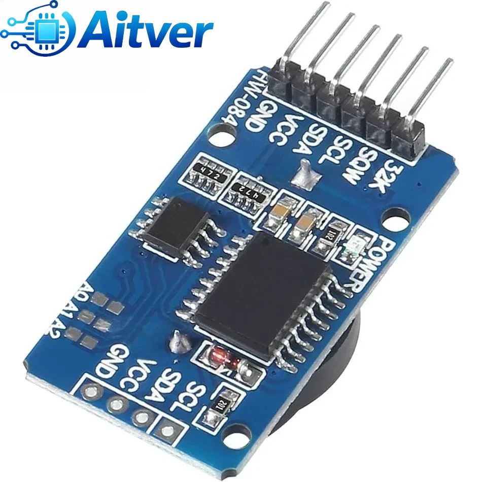 Moduł zegara czasu rzeczywistego RTC DS3231 AT24C32 IIC, moduł pamięci o wysokiej dokładności z kablem Dupont do Arduino Raspberry Pi DIY Elektro — zdjęcie produktu 4