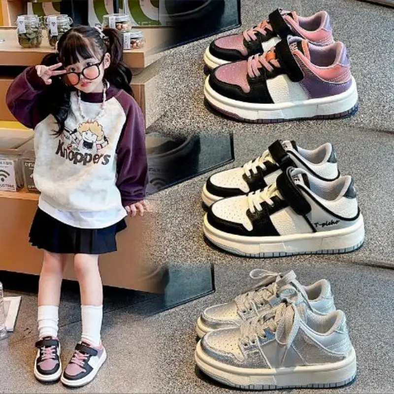 

Children's Sneakers Spring Autumn 2024 New Style Boys' Casual Shoes Girls' Mesh Breathable Running Shoes Size 26-36