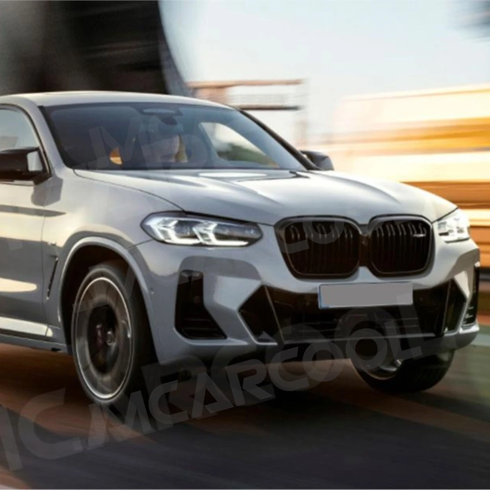 

JMCARCOOL ABS Car front grille for BMW X3 X4 G01 G02 2022+ Car Styling Gloss Black Front Bumper Racing Grills Front Grille