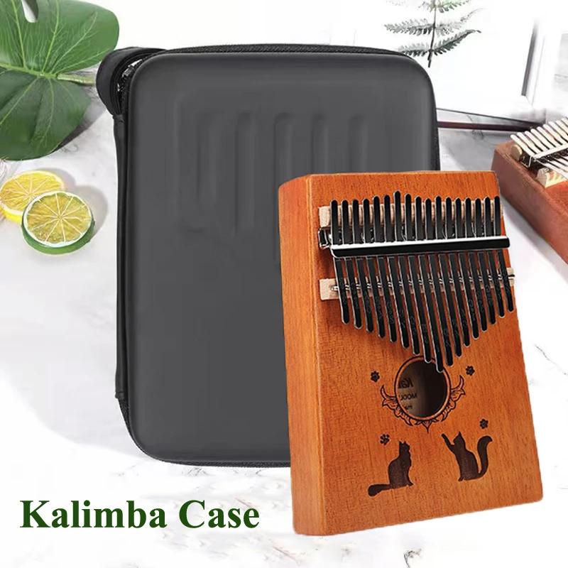 Kalimba Case For 17/21 Keys Storage Bag Thumb Piano Mbira Portable EVA Piano Bags Multifunction Strong Protective Accessories