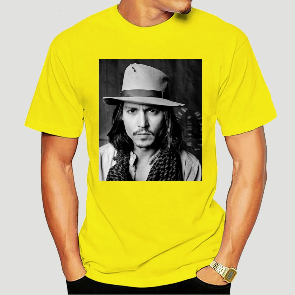 Johnny Depp UNISEX T-Shirt Top S to 5XL Black 3-A-025(1) 3522X