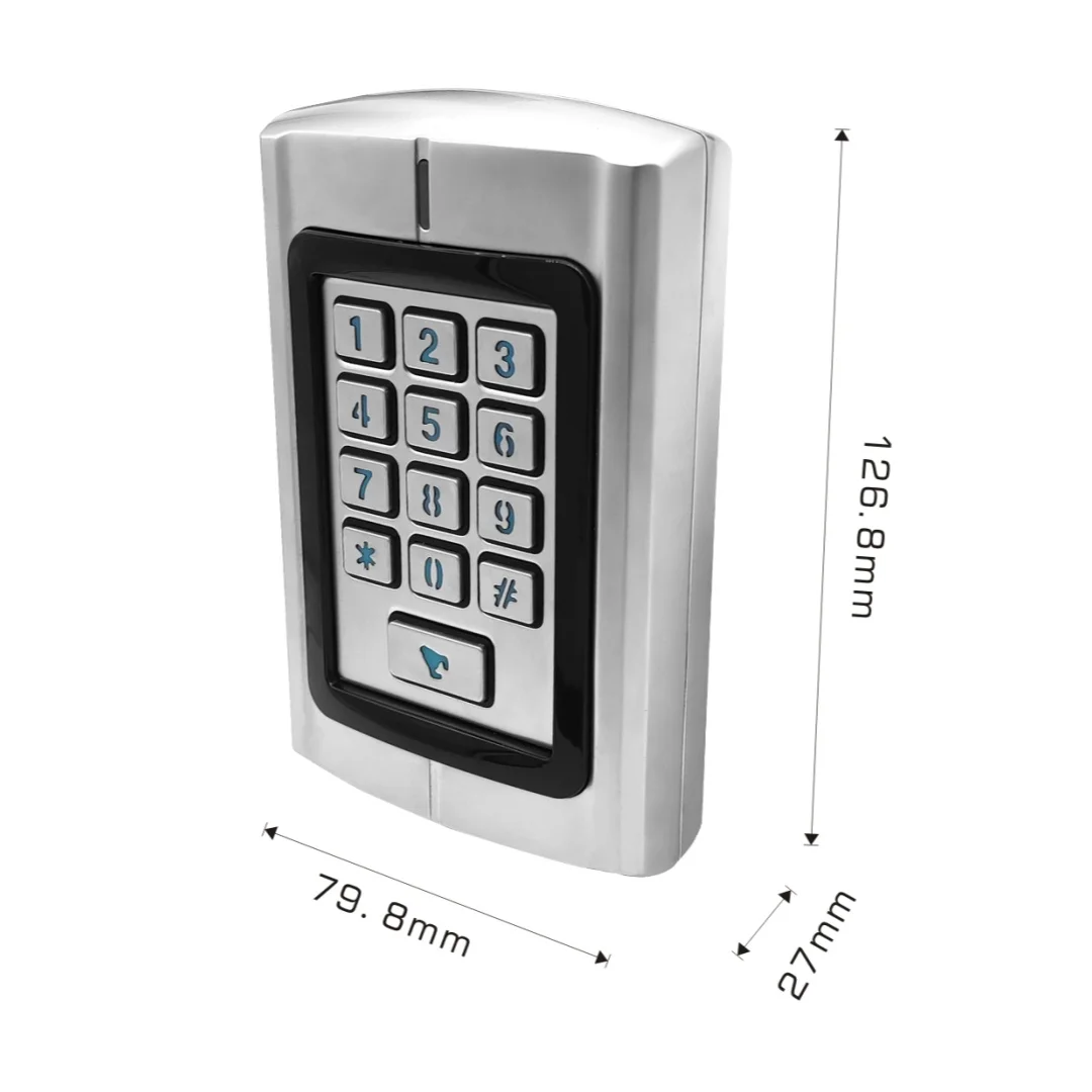 Leitor de cartão Wiegand de alta capacidade: 5.000 usuários, controle de acesso multi-idade, gerenciado por PC, leitor de cartão de identificação de 125 KHZ para acesso seguro