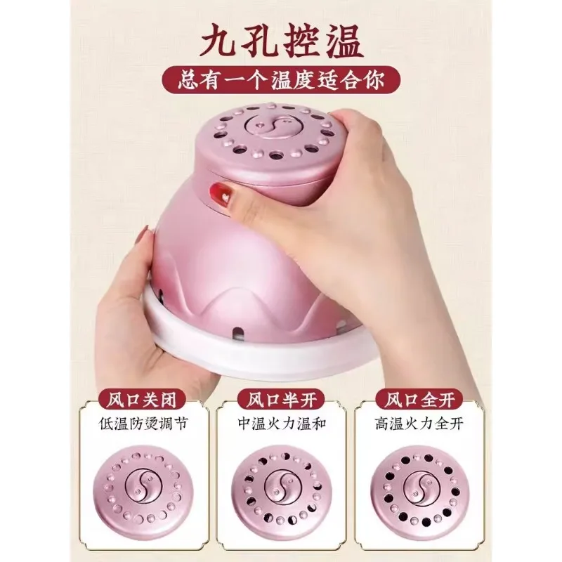 Moxibustion hot compress for whole body, household temperature adjustment, moxibustion jar for cold uterus, abdomen, chest,