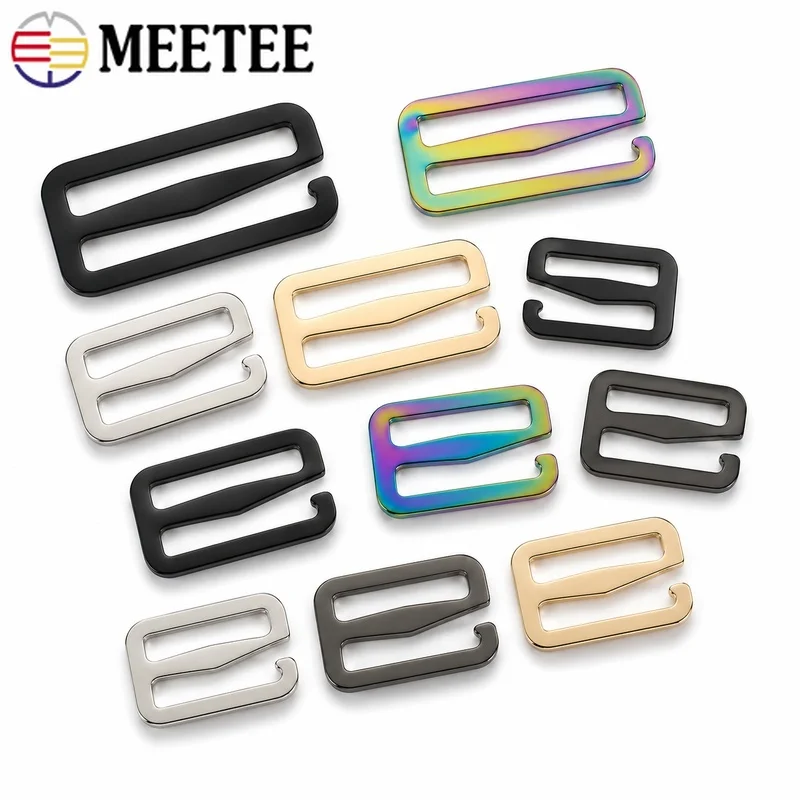 5/10Pcs 20-50mm Metal Tri Glide Buckles Zinc Alloy Strap Adjusters for Handbags Belts Bras Backpacks DIY Sewing Hardware Repair