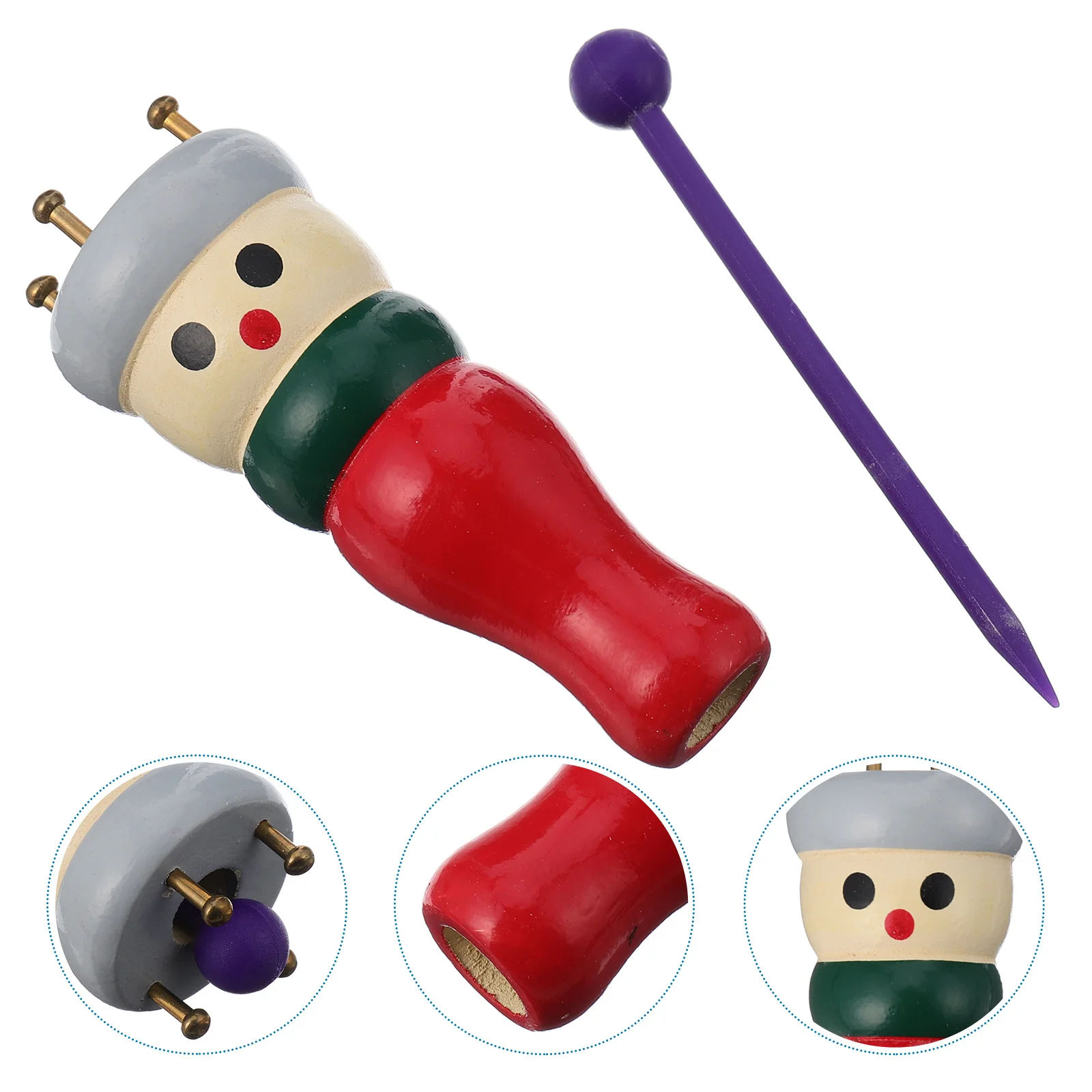 

Wooden Yarn Knitting Craft Diy Maker With Needle Wool Cotton Silk Synthetic Compatible Beginner Knitting Kit Tool