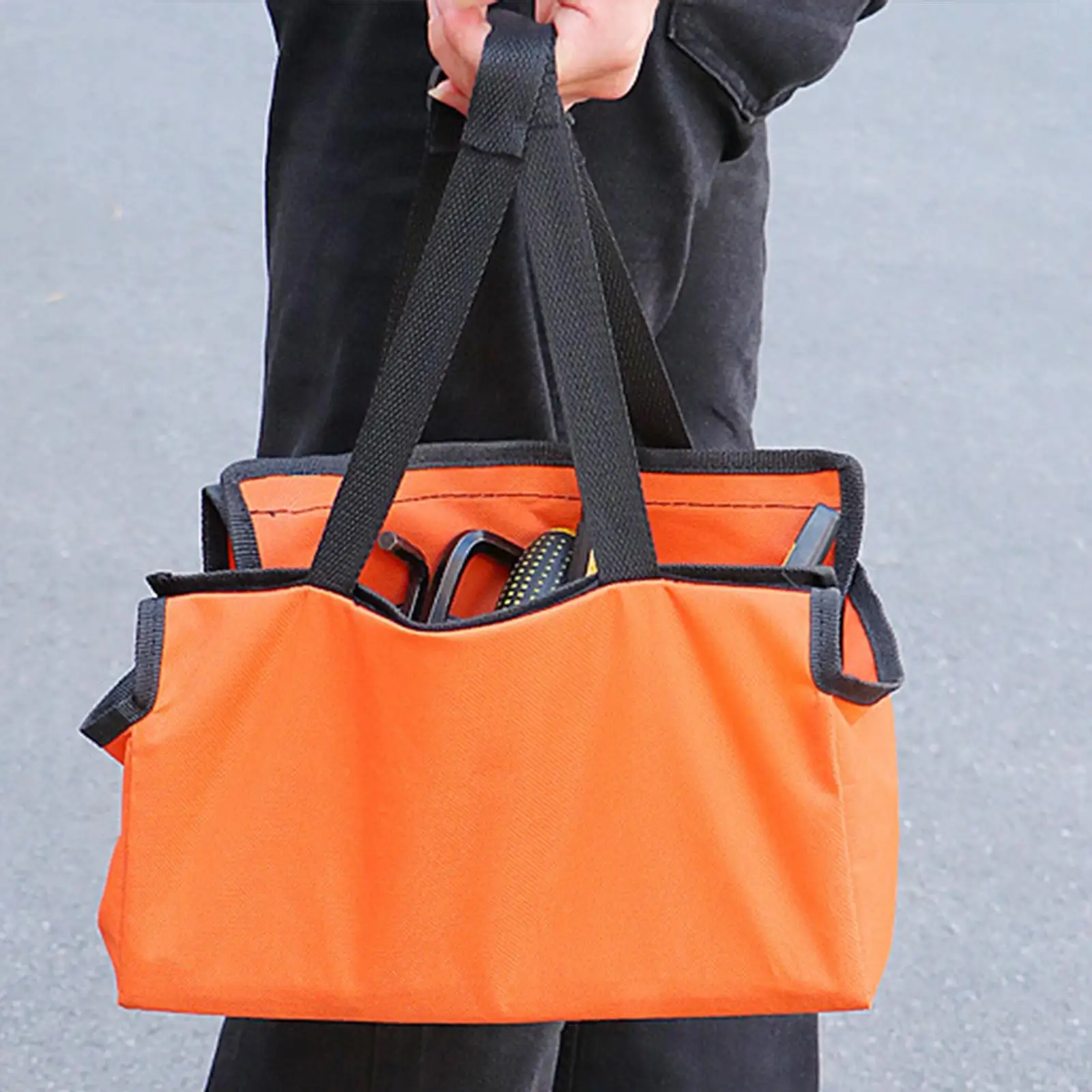 Folding Ladder Tool Bag Storage Bag Portable Oxford Cloth Versatile Step Ladder Storage Pouch Organizer for Repairing Kit