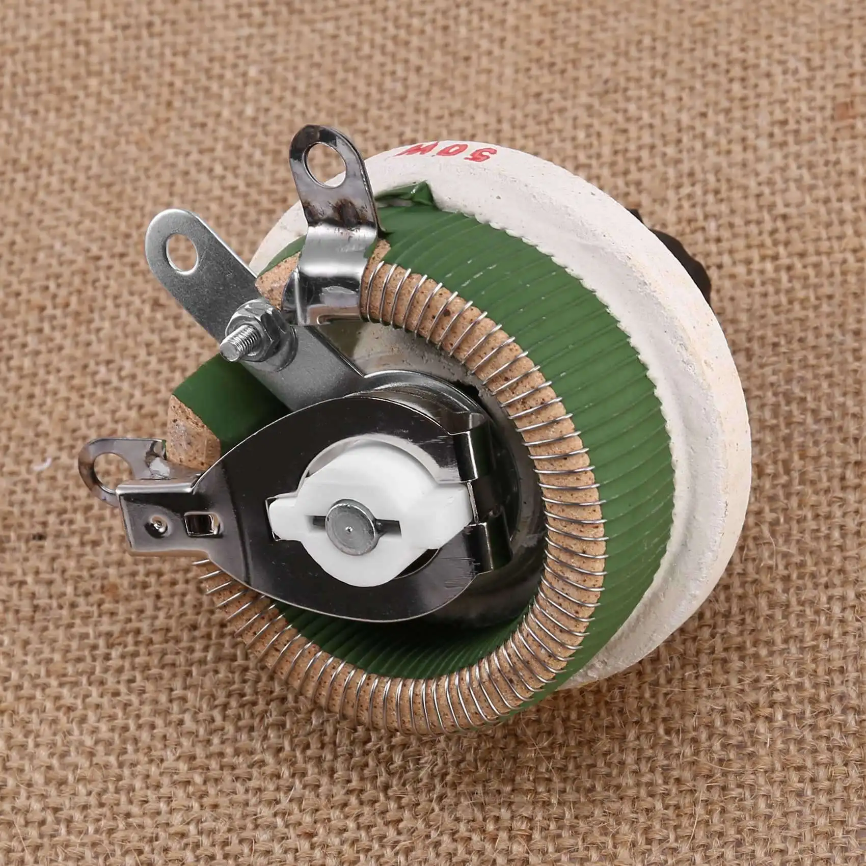 2X 50 واط 10 أوم الجهد متغير تفتق وعاء المقاوم ريوستات