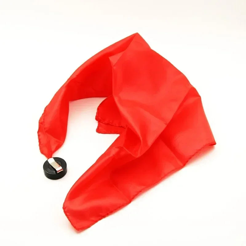 Trucos de magia de seda a través de bastón de 35x35cm, accesorios de calles mágicos profesionales, accesorios para trucos de ilusión