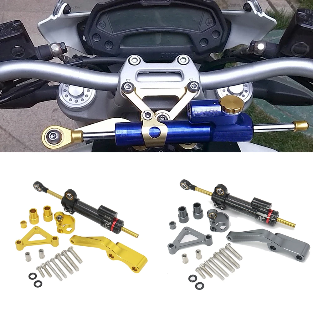 

Motorcycle Modified Steering Damper Stabilizer Mounting Bracket Support Kit For Ducati Monster 1100 1100S 2008-up