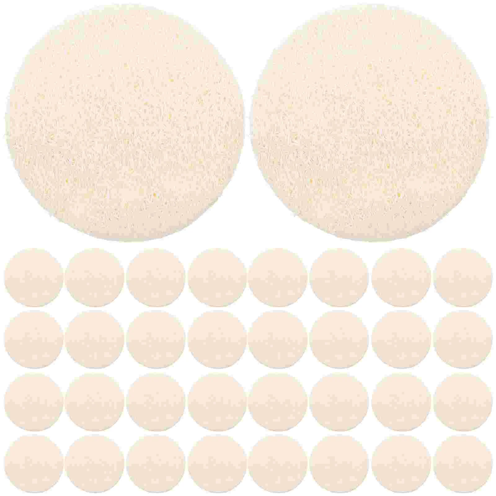 36pcs Facial Loofah Pads Round Loofah Facial Pads Exfoliating Skin Scrubber Pads