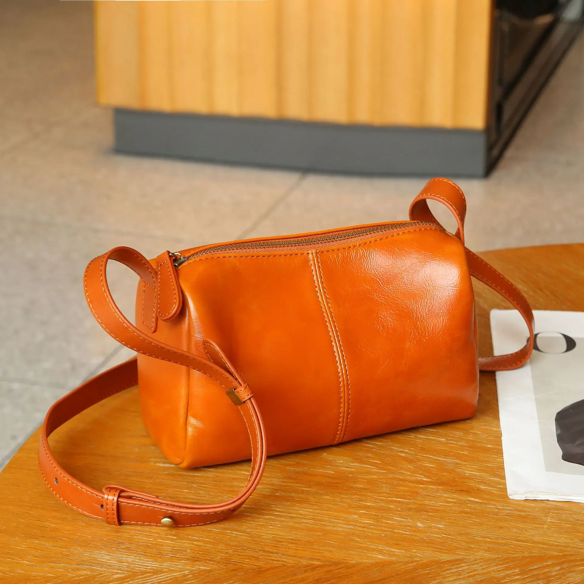 top-layer-cowhide-leather-ladies-oulder-bag-vintage-commute-soft-small-purse-casual-simple-sle-ex-handbag