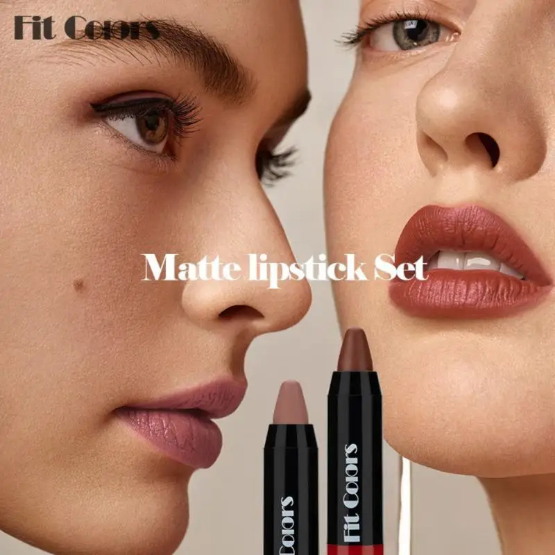 Lipstick Pencil Lip Liner 7 Colors Velvet Matte Finish Waterproof Long-lasting Smudge Proof Lipstick Pen For Lips Makeup