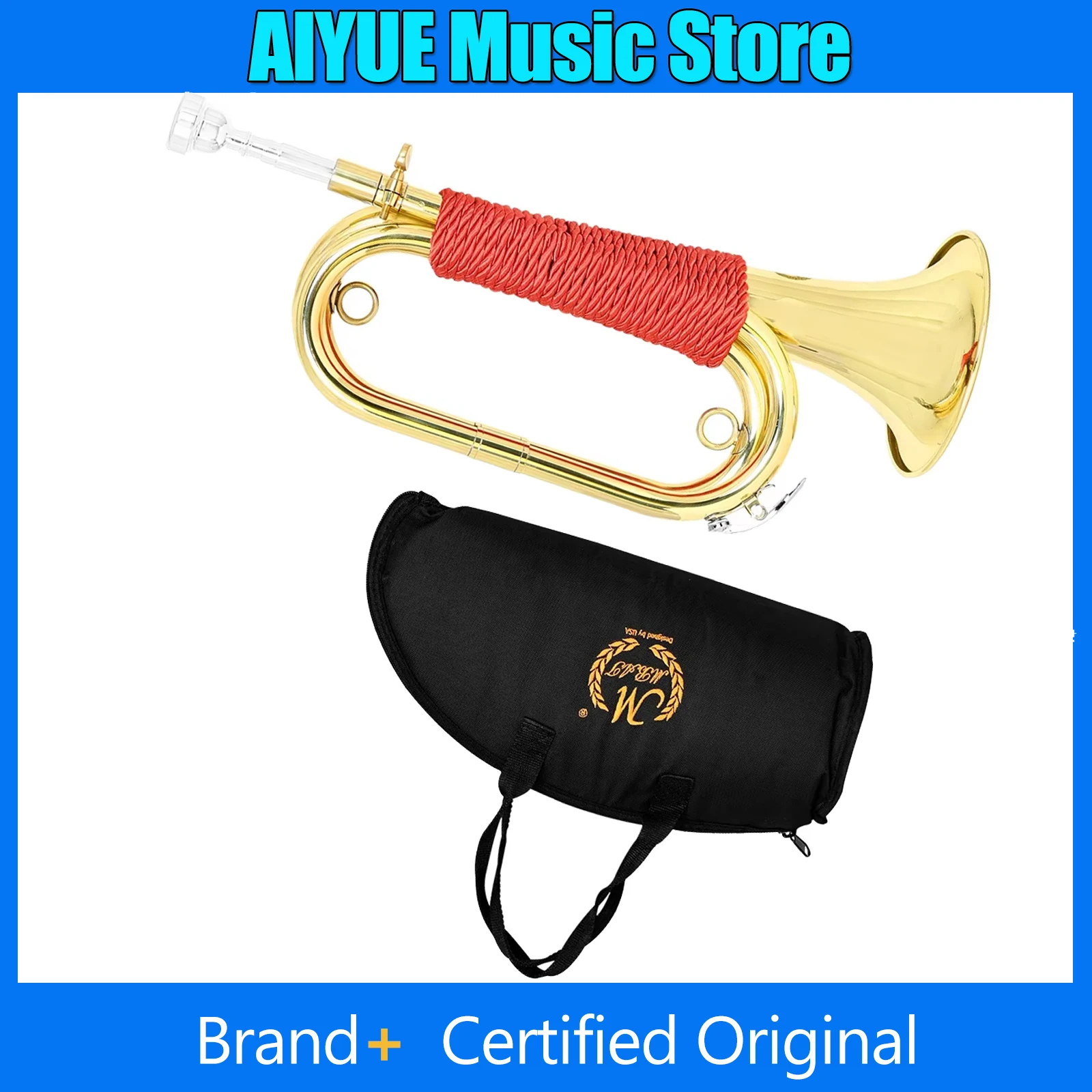 

Музыкальный инструмент M MBAT: латунный духовой инструмент, очень большой, в испанском стиле, с красной ручкой, специальный, для профессионального исполнения, с комплектующими