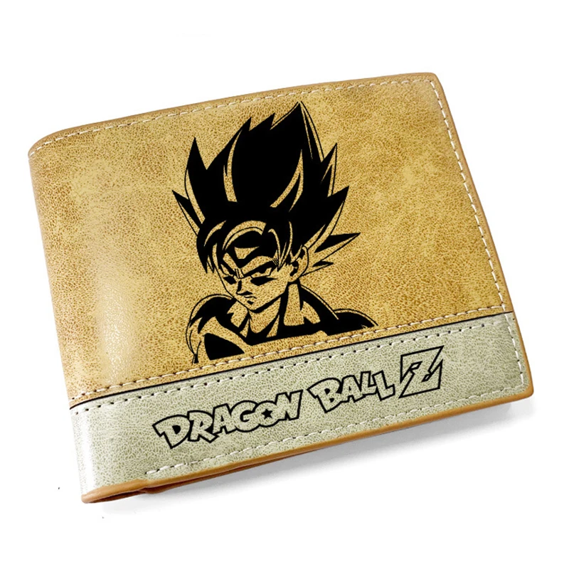 Anime Dragon Ball Wallet Son Goku Kakarotto Purse Pirate Logo Bounty Pattern PU Cartoon Anime Wallet Card Holder Purse Gift