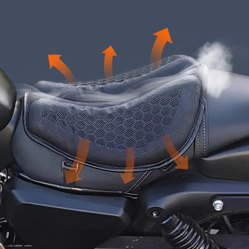 

Чехол 3D сотовый противоскользящий гелевый чехол для мотоцикла, удобная амортизирующая подушка для сиденья мотоцикла, аксессуары для сидений P5V4