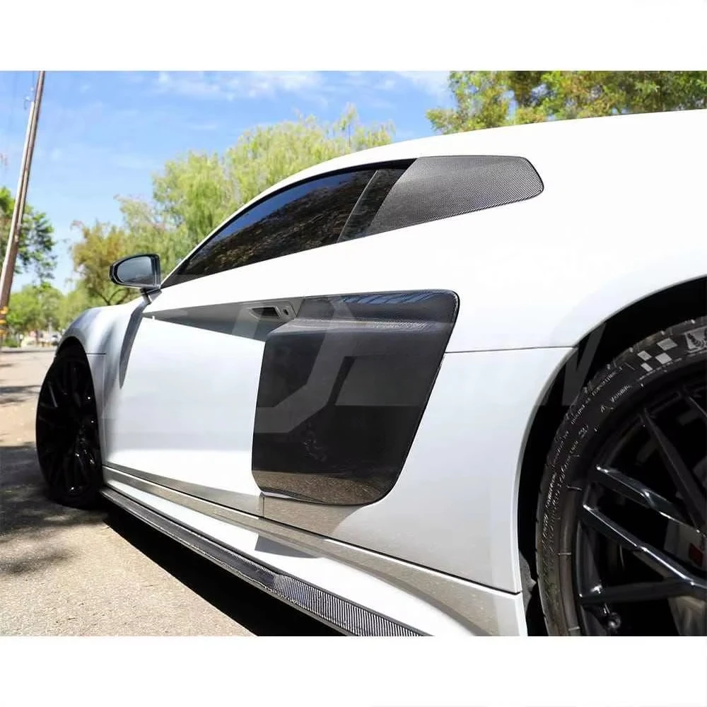 High Quality Fast Delivery Whole Sale Price Prepreg Dry Carbon Fiber Window Cover Trim for  R8 17-19