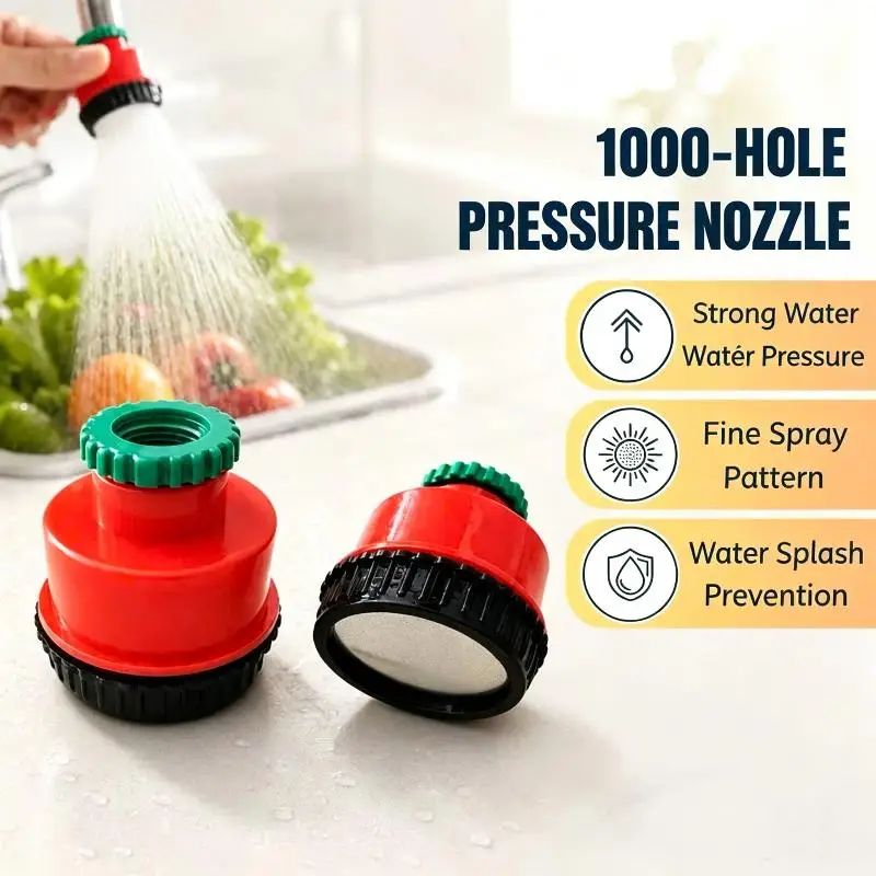 High-Pressure Shower Head With 1000 Ultra-Fine Spray Nozzles For Water Saving
