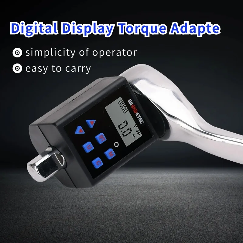 Electronic Digital Display Torque Adapter 0.3-340NM Torque Meter Connector Wrench Torque Measurement Auto Repair Tool